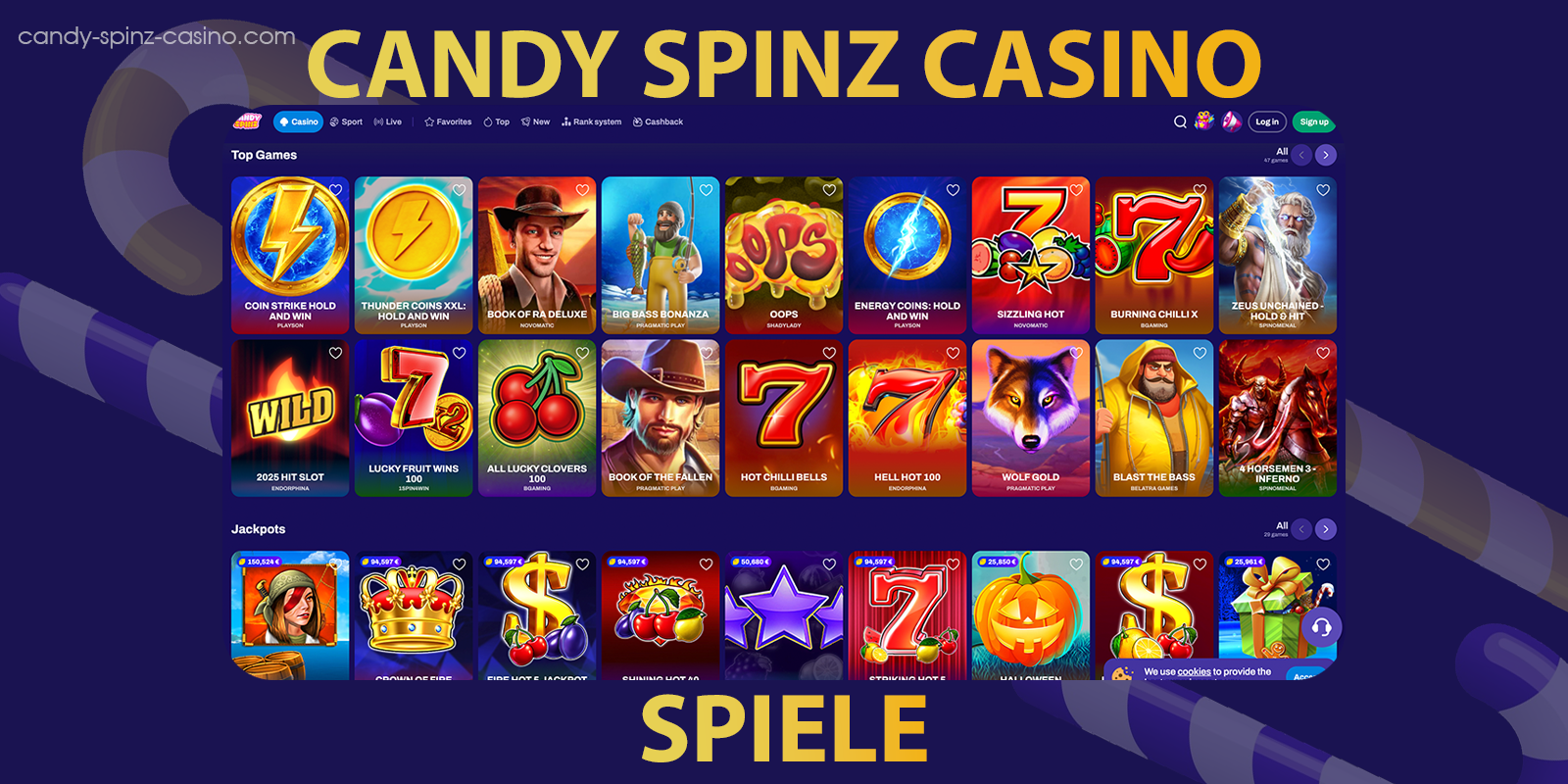 Candy2 candy spinz casino spile
